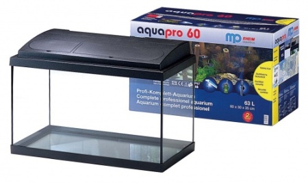 MP eheim Aquapro 60 XL Аквариум с полным комплектом оборудования– фильтр, нагреватель и освещение - Кликните на картинке чтобы закрыть